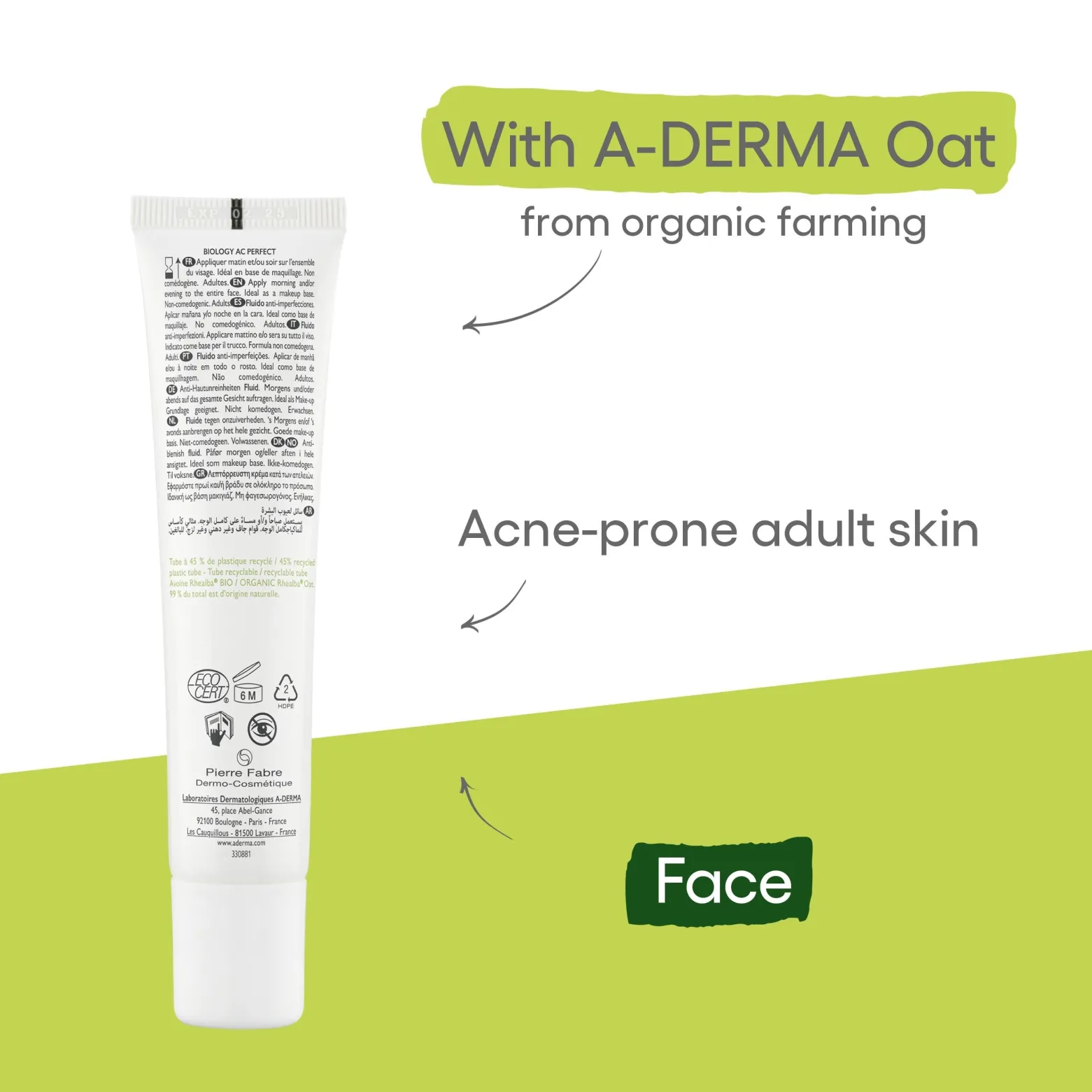 A-Derma Biology AC Perfect Anti-Blemish Fluid 40ml (1.35floz)