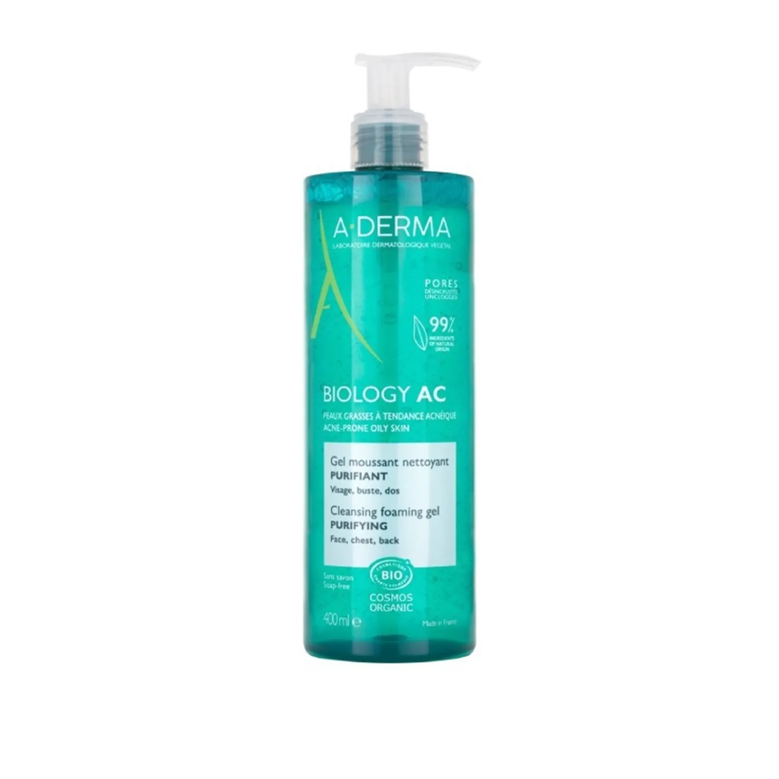 A-Derma Biology AC Purifying Cleansing Foaming Gel 400ml (13.5floz)