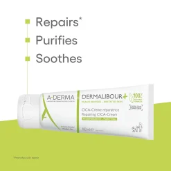 A-Derma Dermalibour+ Purifying Repairing CICA-Cream 100ml (3.38floz)