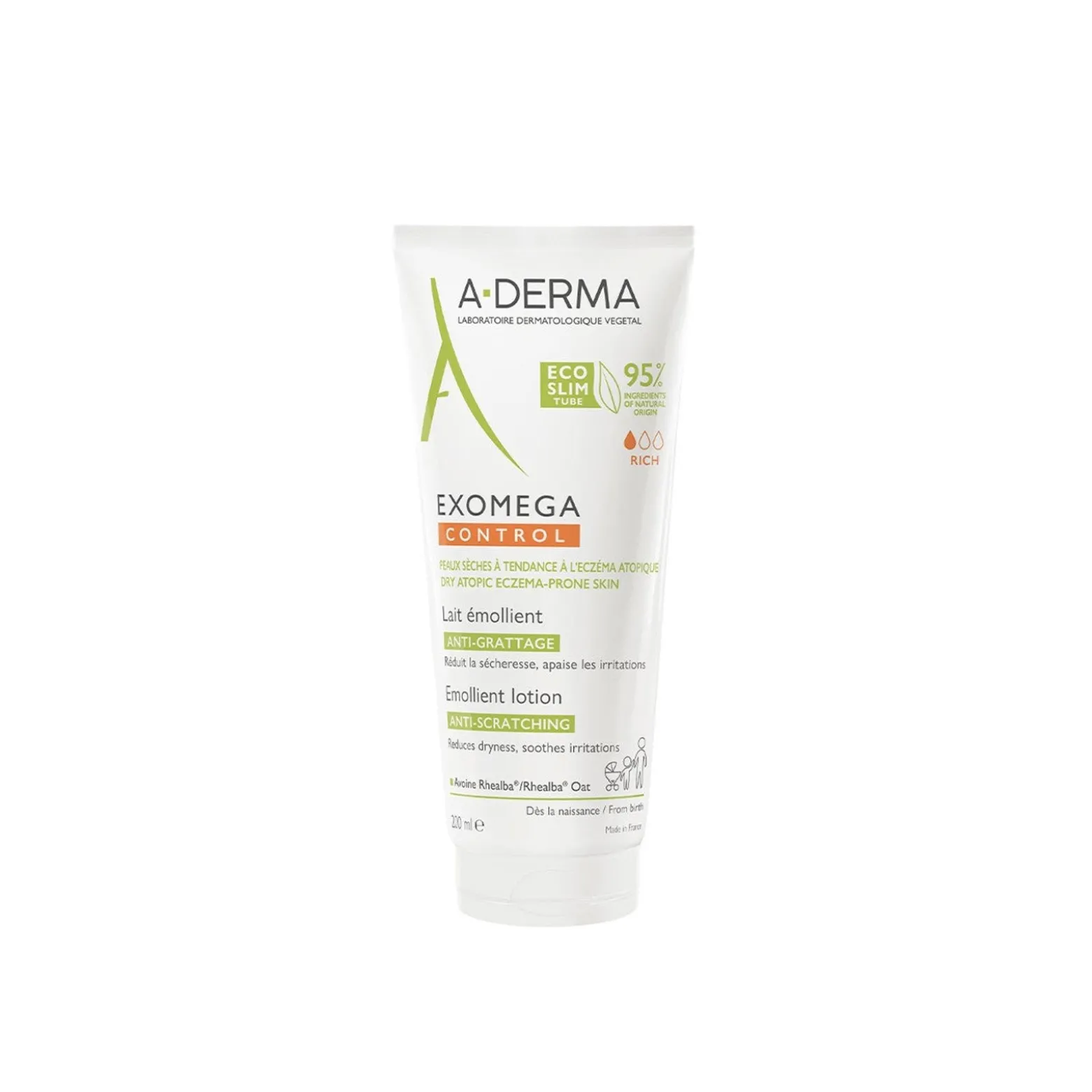 A-Derma Exomega Control Emollient Lotion 200ml (6.76floz)