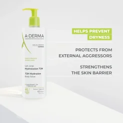 A-Derma 72h Hydration Body Lotion 400ml (13.5floz)