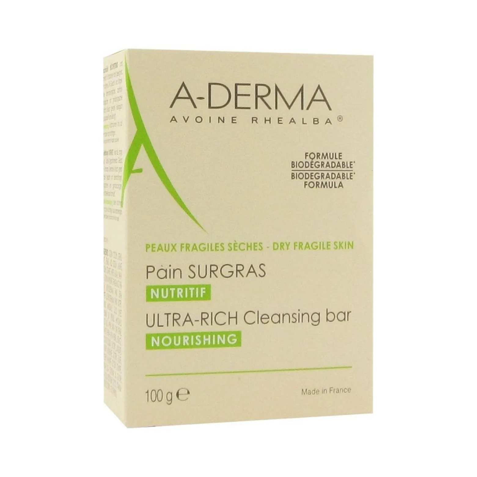 A-Derma Ultra-Rich Nourishing Cleansing Bar 100g (3.53oz)