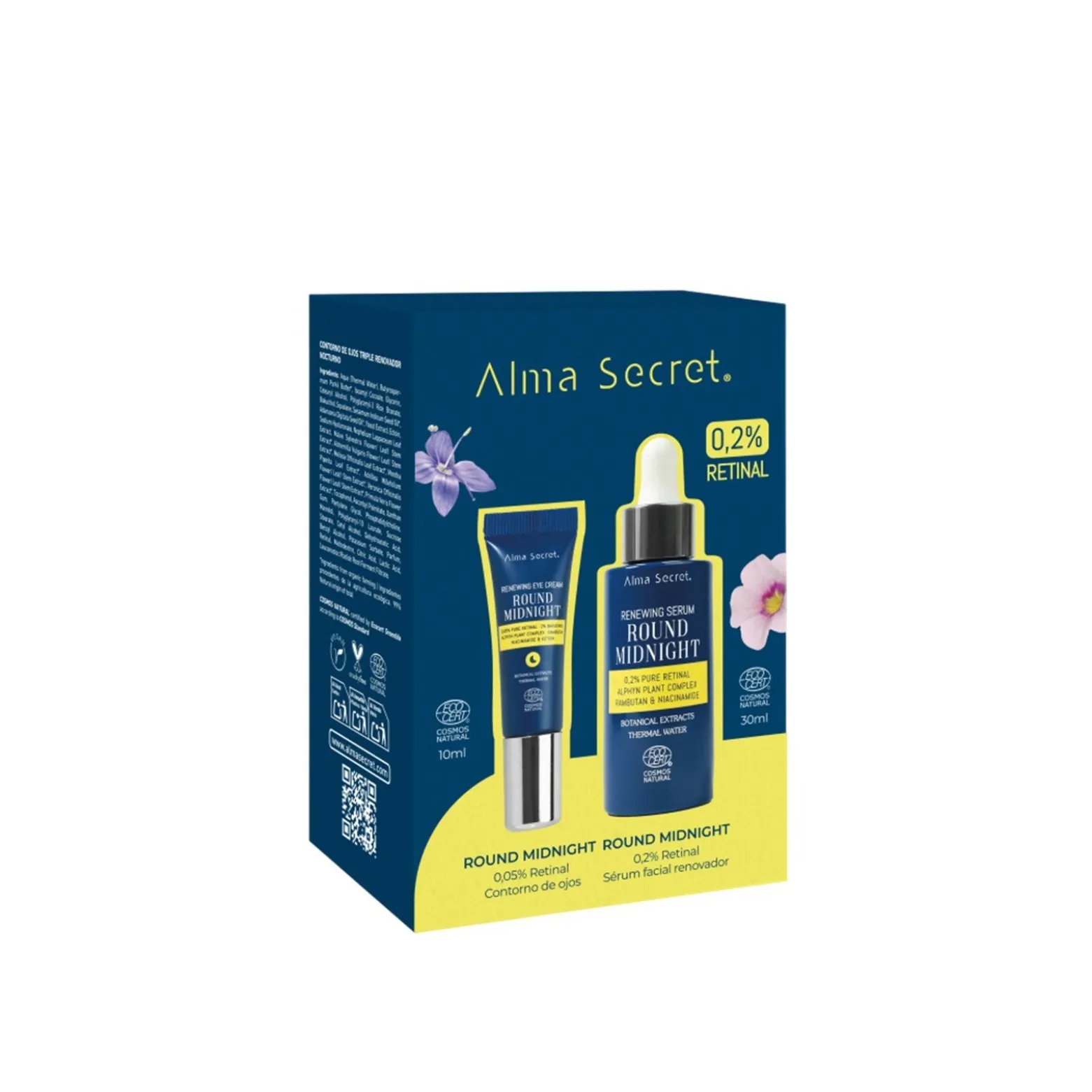 Alma Secret Round Midnight 0.2% Retinal Renewing Serum + Renewing Eye Cream