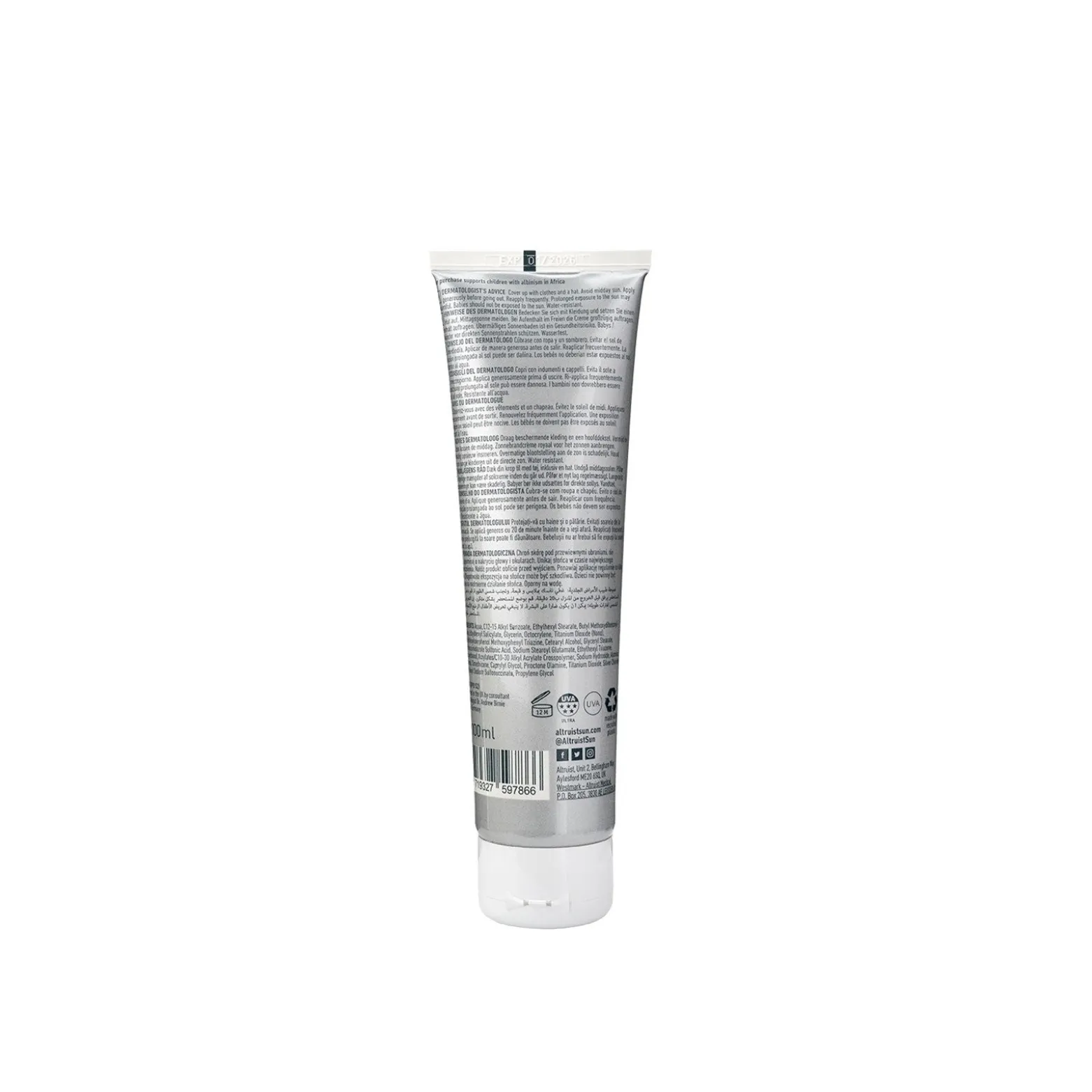 Altruist Sunscreen SPF50 100ml (3.38floz)
