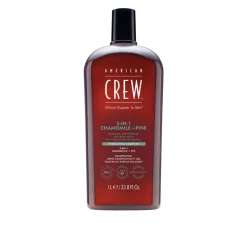 American Crew 3-In-1 Chamomile + Pine Shampoo, Conditioner and Body Wash 1L (33.8floz)
