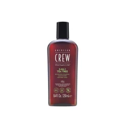 American Crew 3-In-1 Tea Tree Shampoo, Conditioner and Body Wash 250ml (8.4floz)