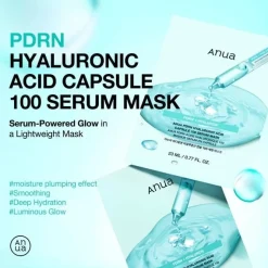 Anua PDRN Hyaluronic Acid Capsule 100 Serum Sheet Mask x1 (0.77floz)