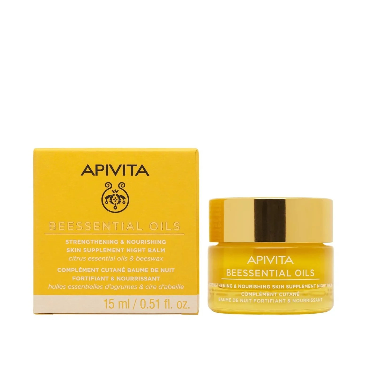 APIVITA Beessential Oils Strengthening & Nourishing Night Balm 15ml (0.51floz)