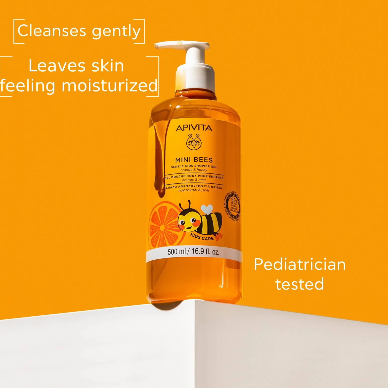 APIVITA Mini Bees Gentle Kids Shower Gel 500ml (16.9floz)