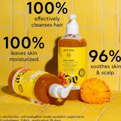 APIVITA Mini Bees Gentle Kids Hair & Body Wash Calendula & Honey 500ml (16.9floz)