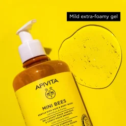APIVITA Mini Bees Gentle Kids Hair & Body Wash Calendula & Honey 500ml (16.9floz)