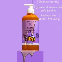 APIVITA Mini Bees Gentle Kids Shampoo Blueberry & Honey 500ml (16.9floz)
