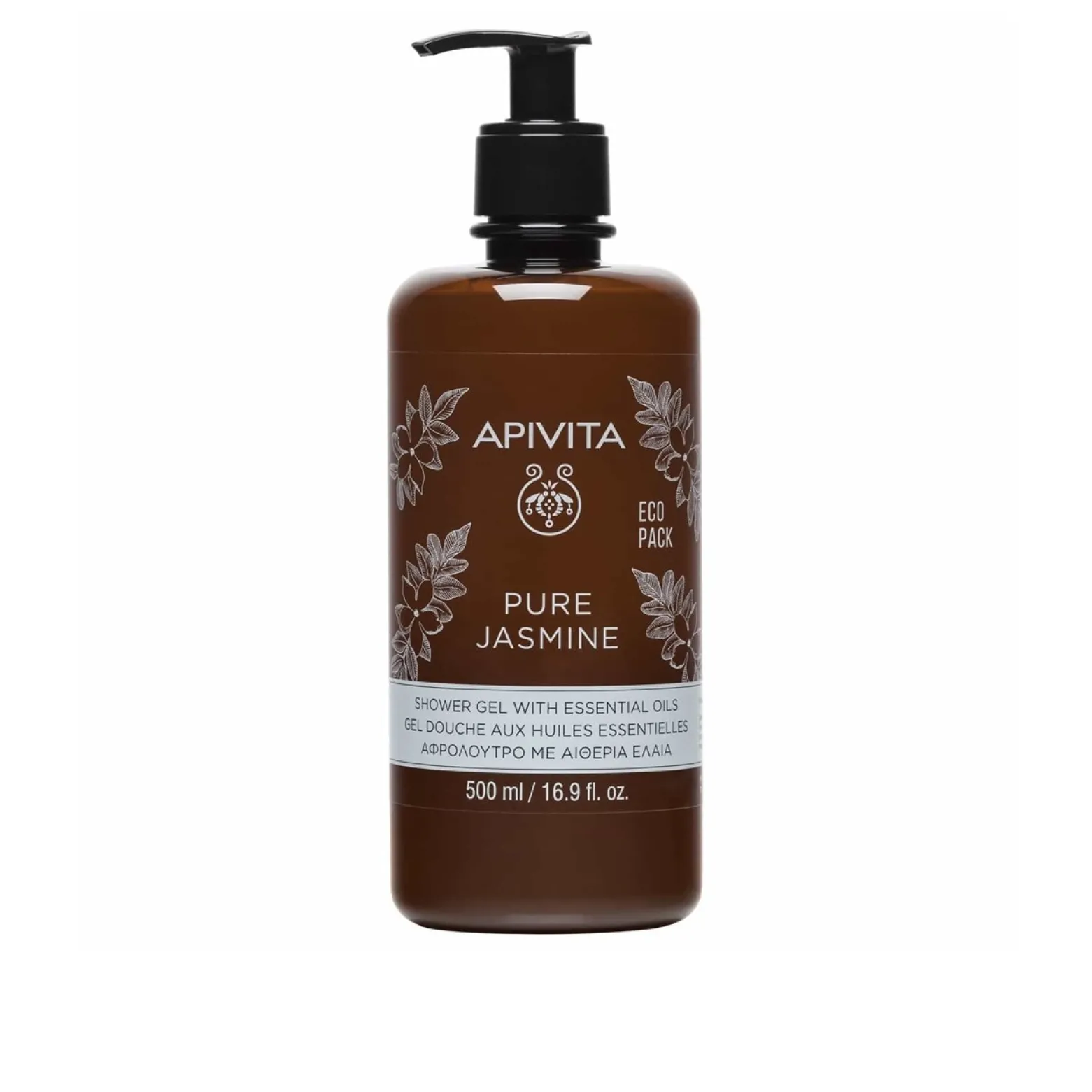 APIVITA Pure Jasmine Shower Gel Essential Oils 500ml (16.91floz)