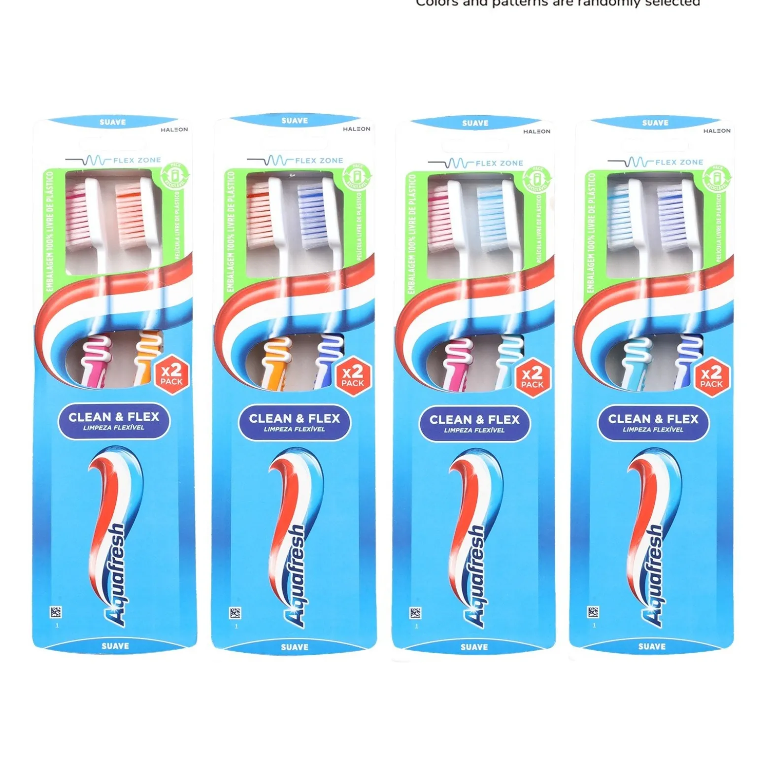 Aquafresh Clean & Flex Flexible Cleaning Soft Toothbrush x2