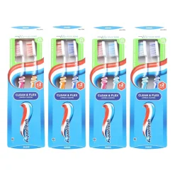 Aquafresh Clean & Flex Flexible Cleaning Soft Toothbrush x2