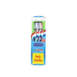 Aquafresh Flexible Cleaning Medium Toothbrush Multiple Colors x3