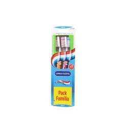 Aquafresh Flexible Cleaning Medium Toothbrush Multiple Colors x3