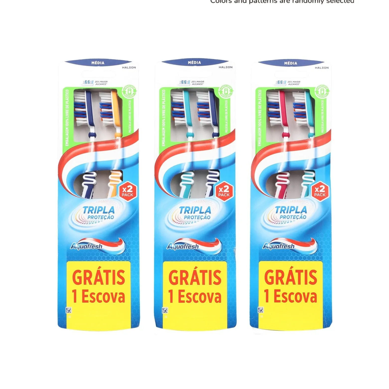 Aquafresh Triple Protection Medium Toothbrush x2
