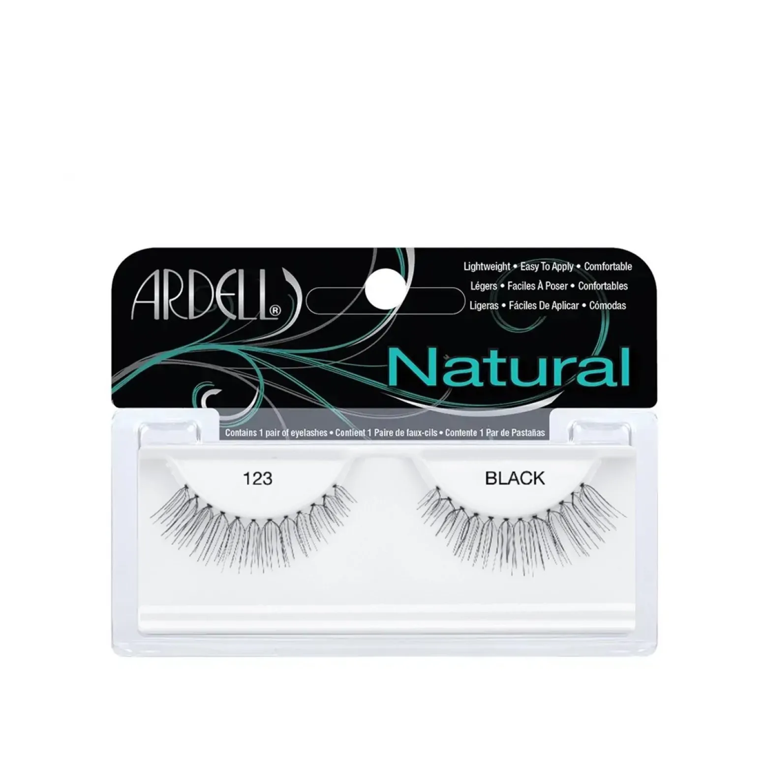 Ardell Natural Lashes 123 Black x1 Pair