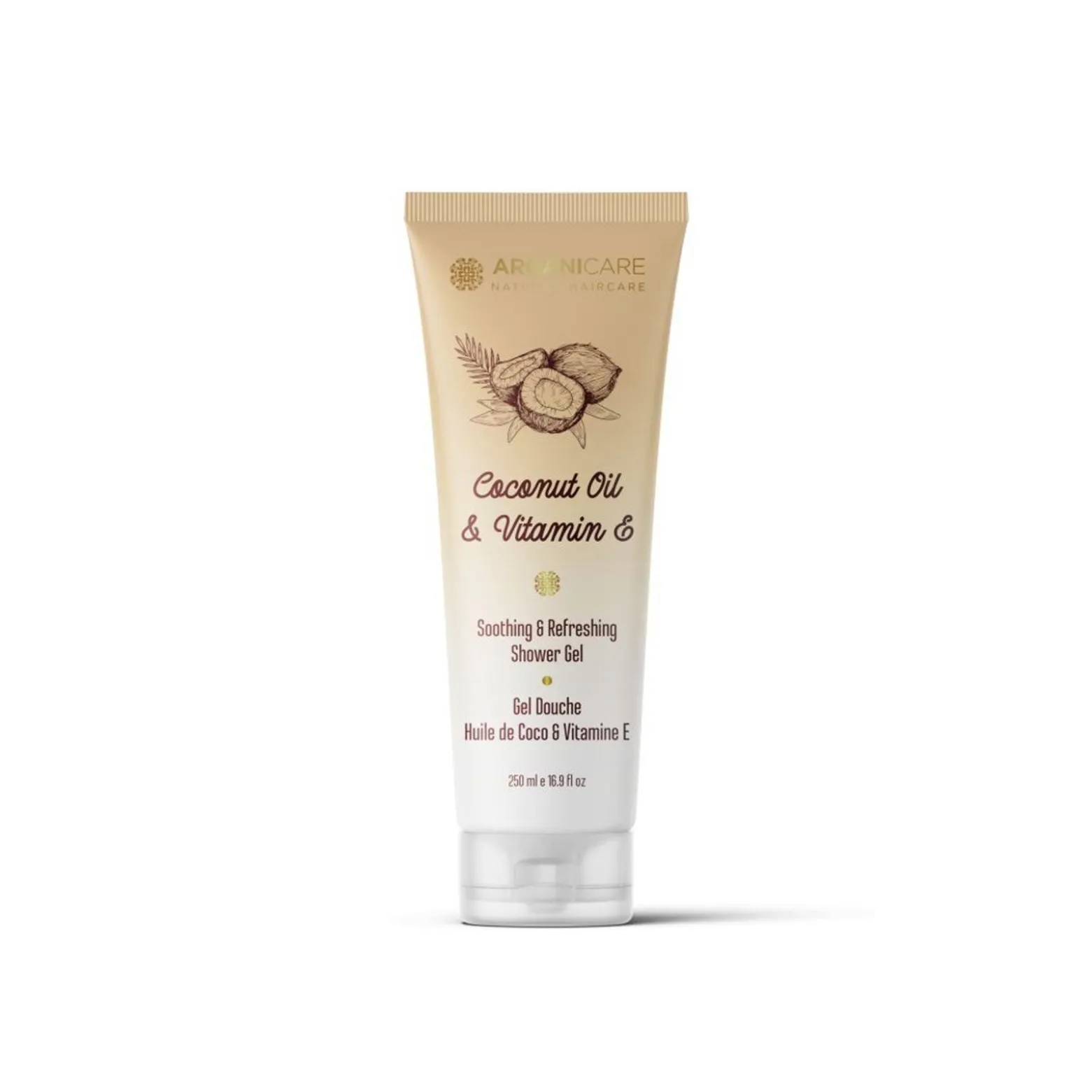 Arganicare Coconut Oil & Vitamin E Shower Gel 250ml (8.45floz)