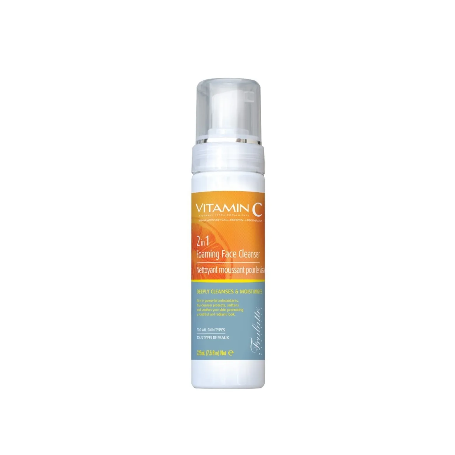 Arganicare Frulatte Vitamin C 2-In-1 Foaming Face Cleanser 225ml (7.5floz)