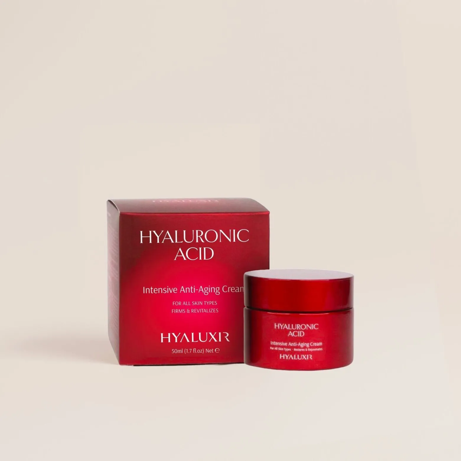 Arganicare Hyaluxir Hyaluronic Acid Intensive Anti-Aging Cream 50ml (1.7floz)