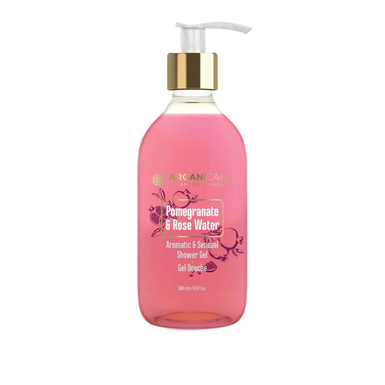 Arganicare Pomegranate & Rose Water Shower Gel 500ml (16.9floz)