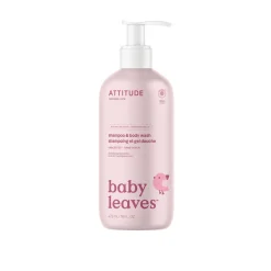 ATTITUDE Baby Leaves Shampoo & Body Wash Unscented 473ml (16floz)