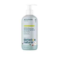 ATTITUDE Baby Sensitive Natural Shampoo & Body Wash Unscented 473ml (16floz)
