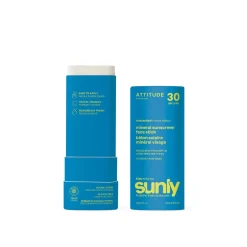 ATTITUDE Sunly Kids Mineral Sunscreen Face Stick SPF30 Unscented 60g (0.7oz)