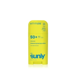 ATTITUDE Sunly Kids Unscented Mineral Sunscreen Stick SPF50+ 60g (2.1oz)