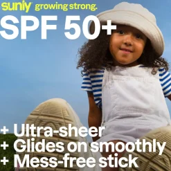 ATTITUDE Sunly Kids Unscented Mineral Sunscreen Stick SPF50+ 60g (2.1oz)