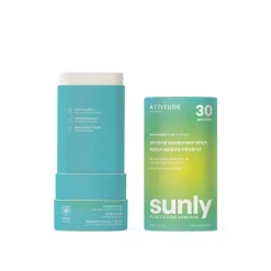 ATTITUDE Sunly Mineral Sunscreen Stick SPF30 Unscented 60g (2.1oz)