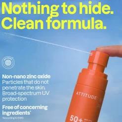 ATTITUDE Sunly Mineral Sunscreen Spray SPF50+ Tropical Coco 75ml (2.5floz)