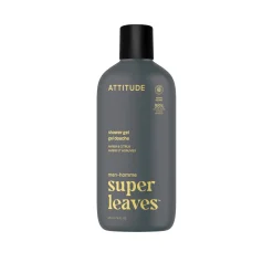 ATTITUDE Super Leaves Men Shower Gel Amber & Citrus 415ml (14floz)