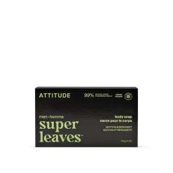ATTITUDE Super Leaves Men Body Soap Matcha & Bergamot 113g (4oz)