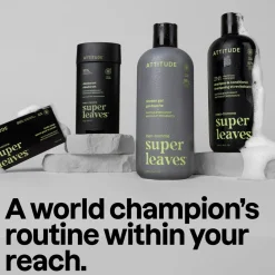 ATTITUDE Super Leaves Men Body Soap Matcha & Bergamot 113g (4oz)