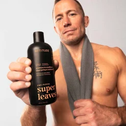 ATTITUDE Super Leaves Men 2-in-1 Nourishing Men Shampoo & Conditioner Patchouli & Bourbon 415ml (14floz)