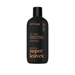 ATTITUDE Super Leaves Men 2-in-1 Nourishing Men Shampoo & Conditioner Patchouli & Bourbon 415ml (14floz)