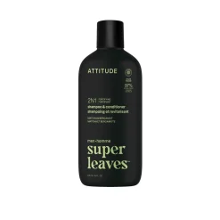 ATTITUDE Super Leaves Men 2-In-1 Fortifying Shampoo & Conditioner Matcha & Bergamot 415ml (14floz)