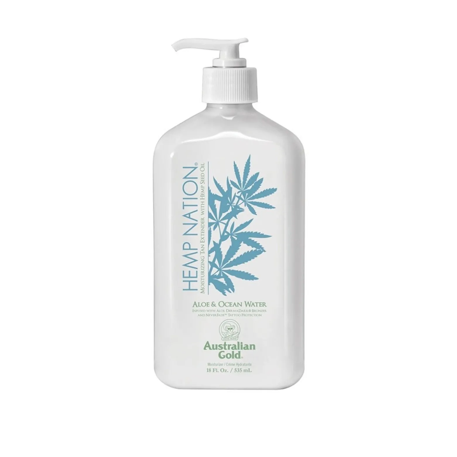 Australian Gold Hemp Nation Aloe & Ocean Water Moisturizing Tan Extender 535ml (18floz)