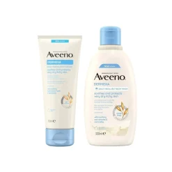 Aveeno Dermexa Soothing Emollient Cream 200ml + Emollient Body Wash 300ml (10.14+6.76floz)