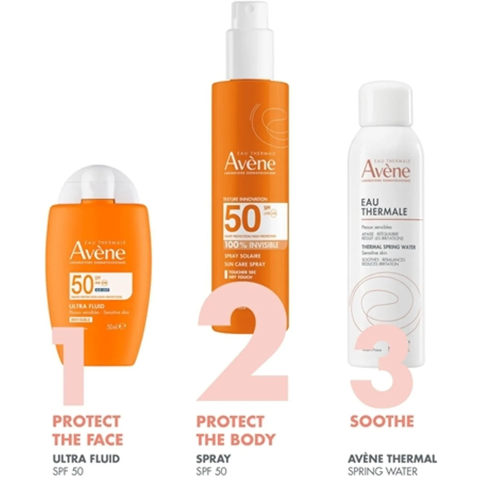 Avène 100% Invisible Sun Care Spray SPF50 Sunscreen 200ml (6.76floz)