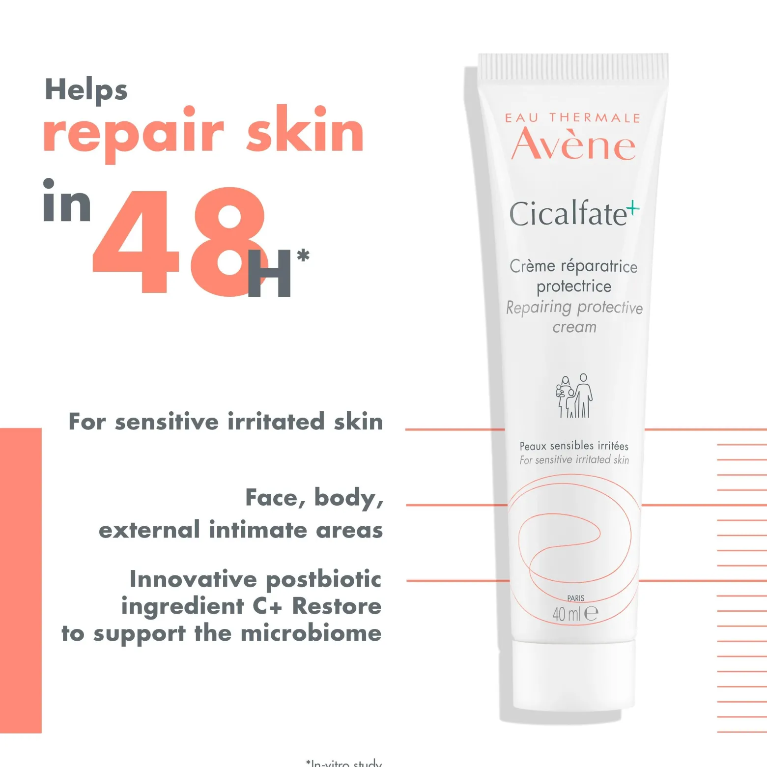 Avène Cicalfate+ Repairing Protective Cream 100ml (3.38floz)