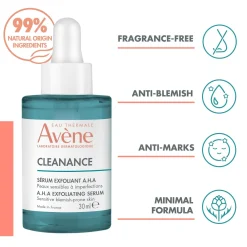 Avène Cleanance AHA Exfoliating Serum 30ml (1.01floz)