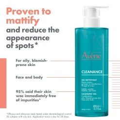 Avène Cleanance Cleansing Gel Acne 400ml (13.53floz)