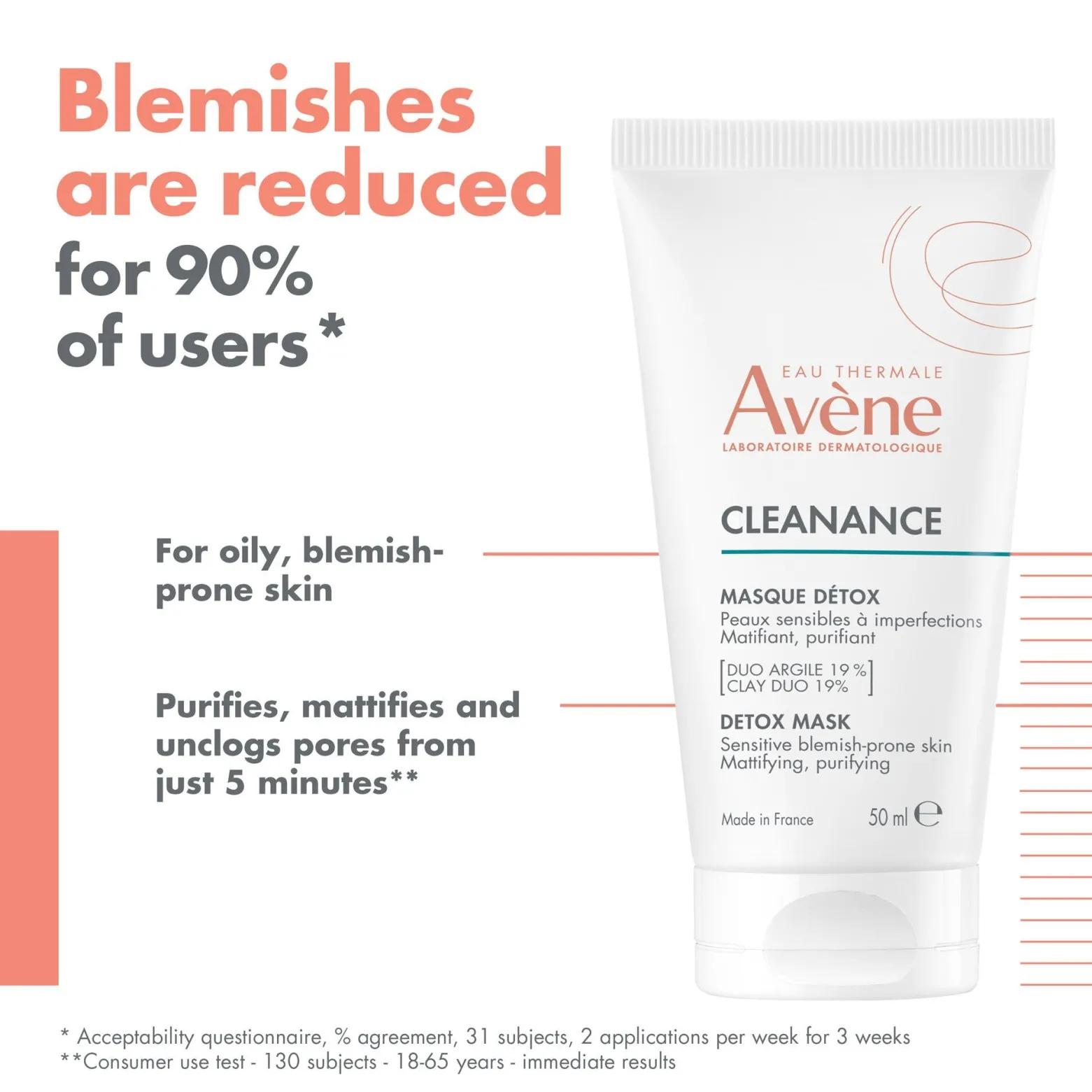 Avène Cleanance Detox Mask 50ml (1.69floz)