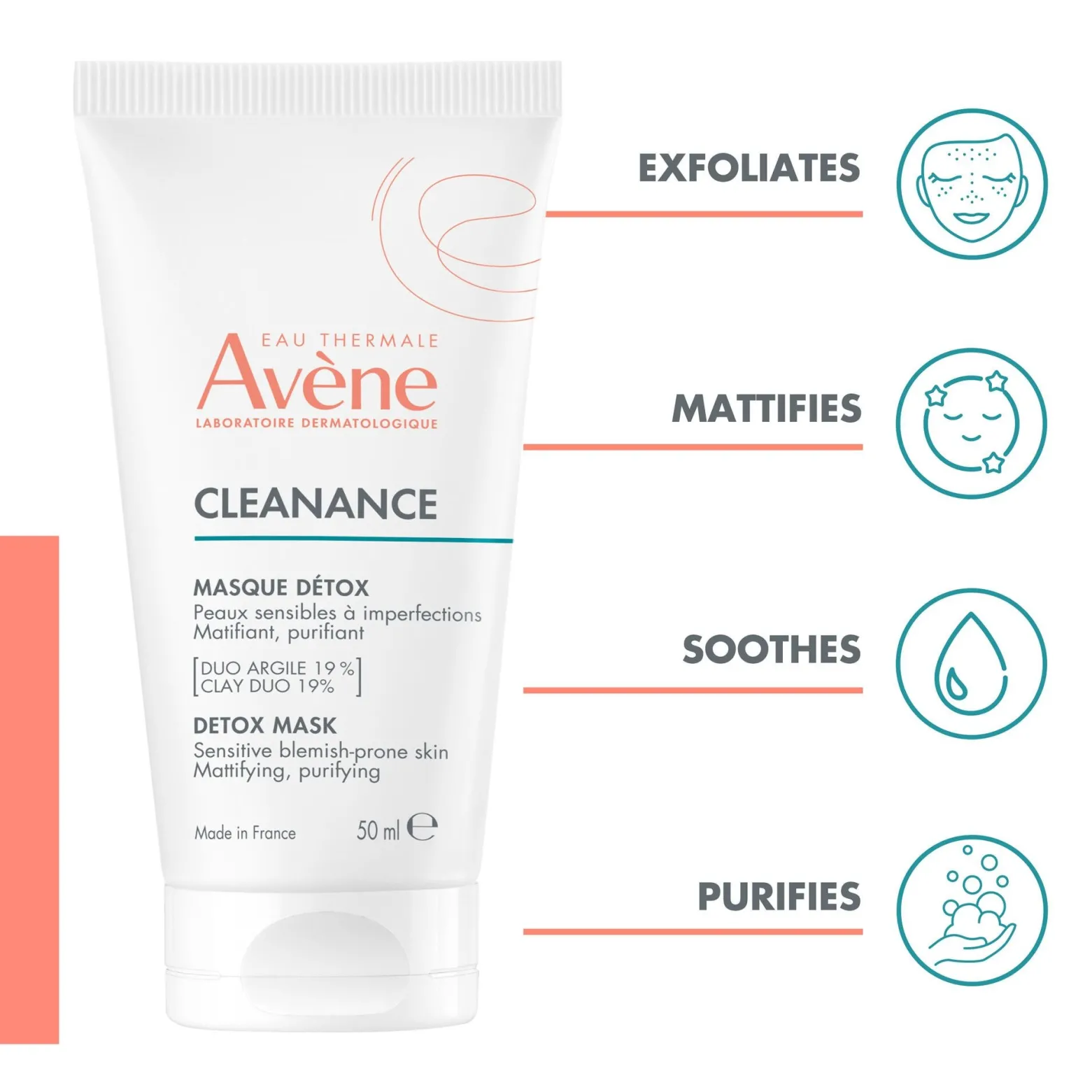 Avène Cleanance Detox Mask 50ml (1.69floz)