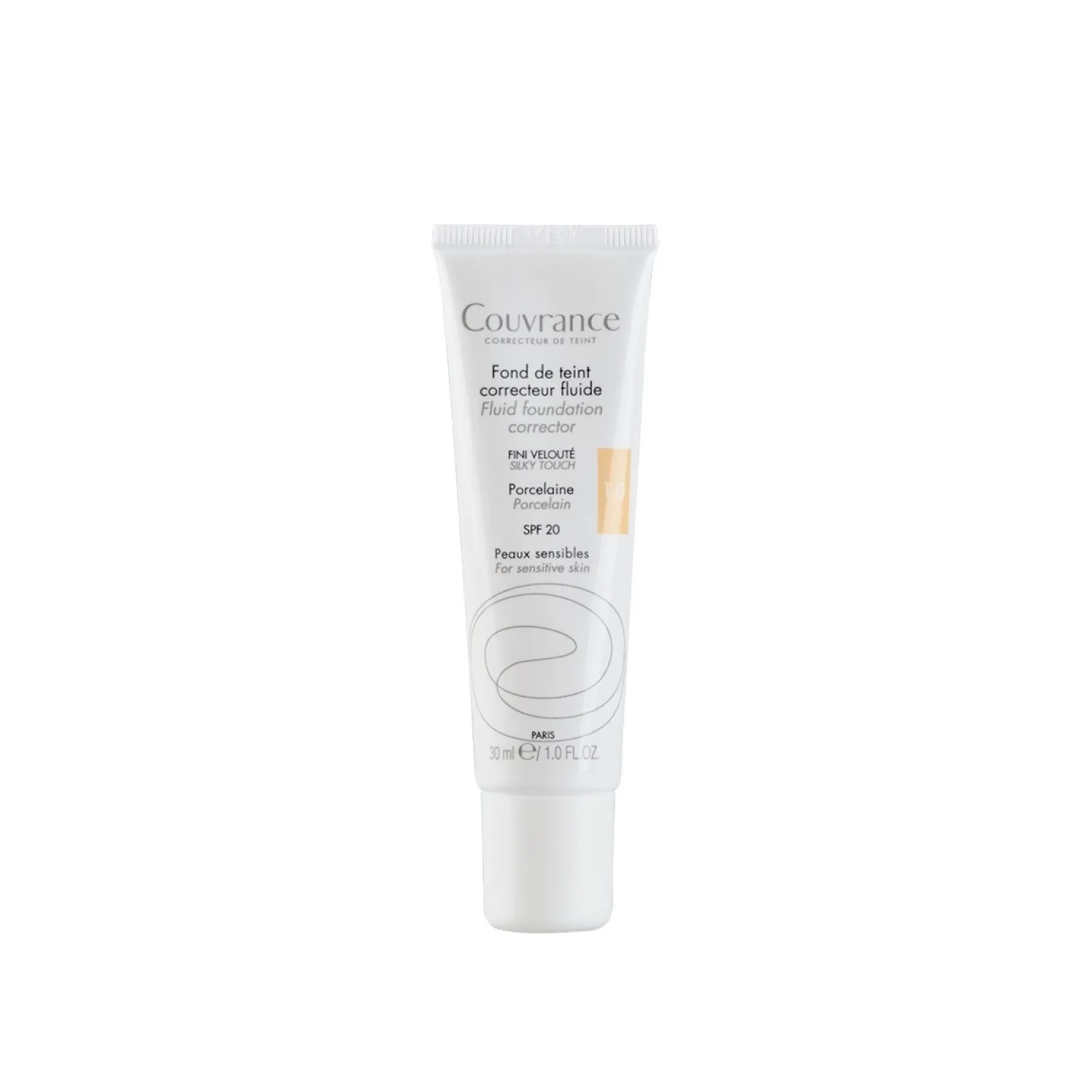 Avène Couvrance Fluid Foundation Corrector 1.0 Porcelain 30ml (1.01floz)