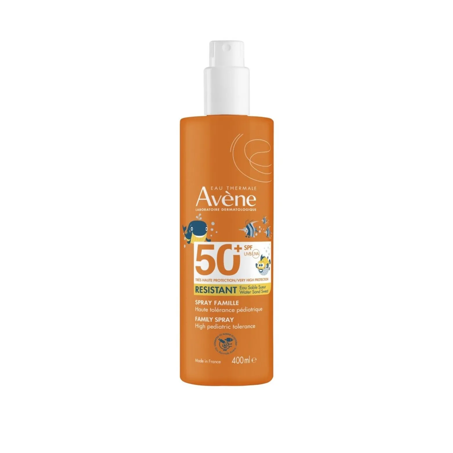 Avène Sun Very High Protection Resistant Family Spray SPF50+ Sunscreen 400ml (13.52floz)